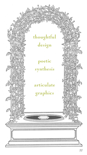 Botanical Archway & Morning Thoughts; Image source: Decorative Frames and Borders, Dover; Colored Horse Studios pictorial archives