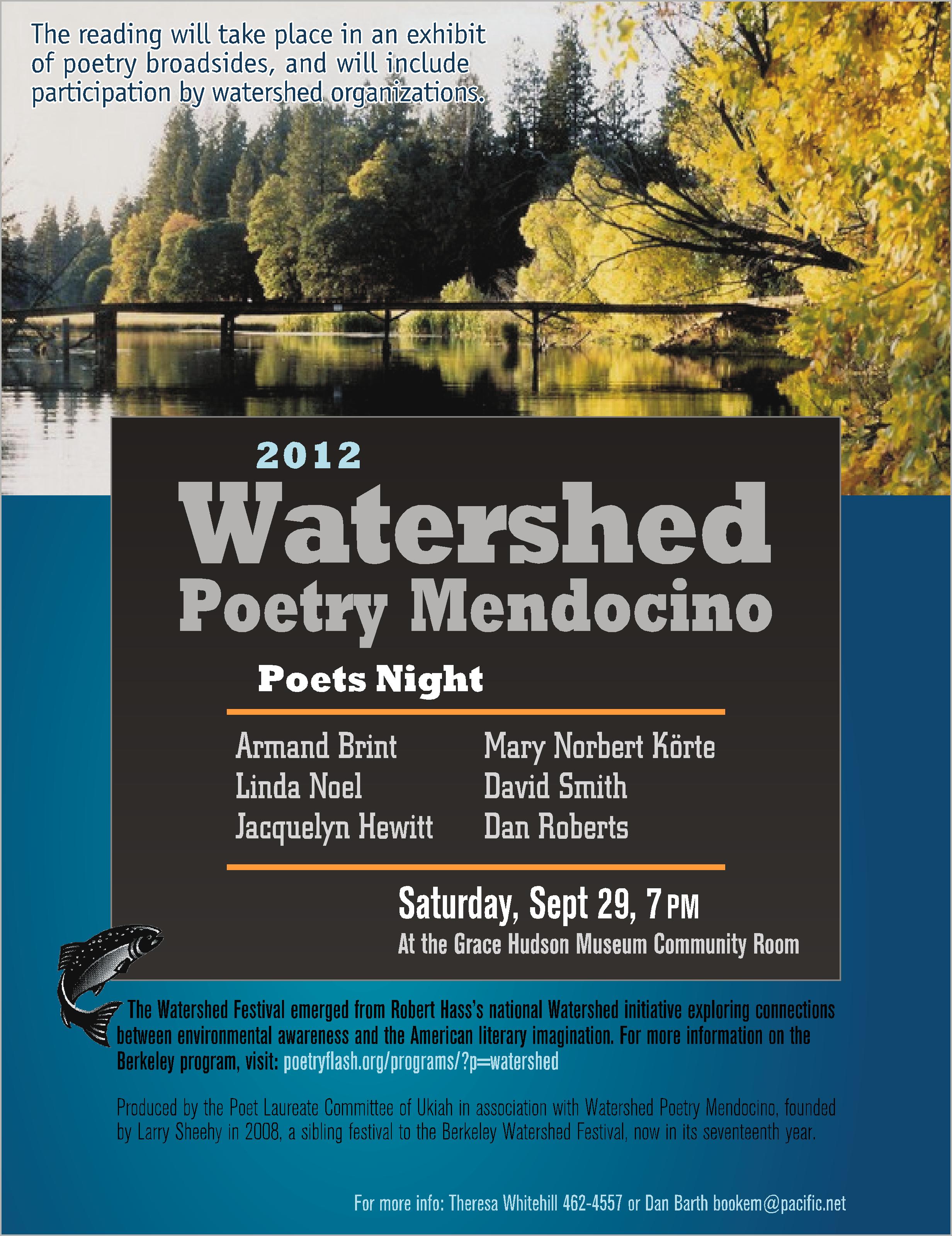 Watershed Poetry Mendocino 2012: Poets Night