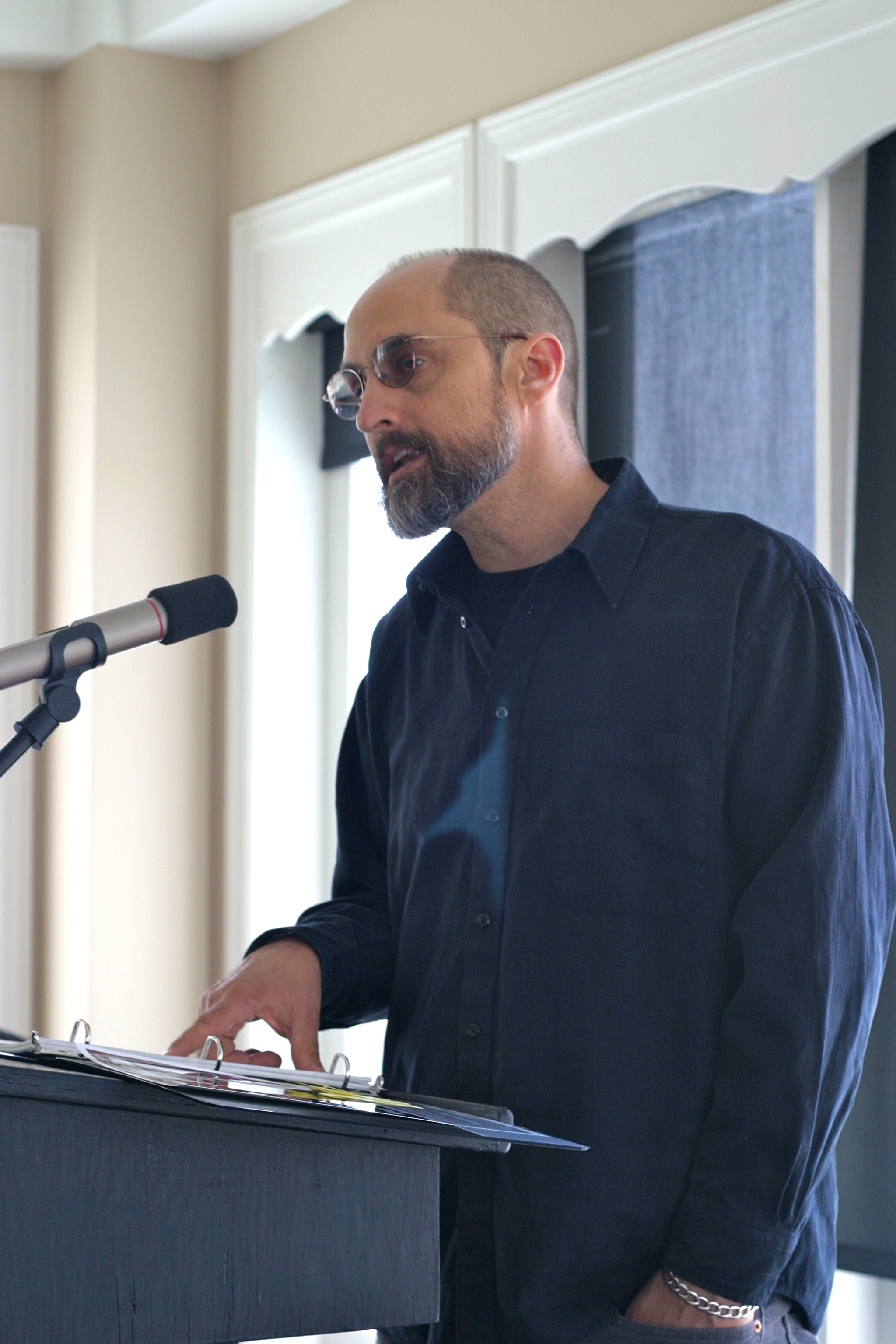 Michael Riedell, Poet Laureate of Ukiah; photo, Dan Roberts