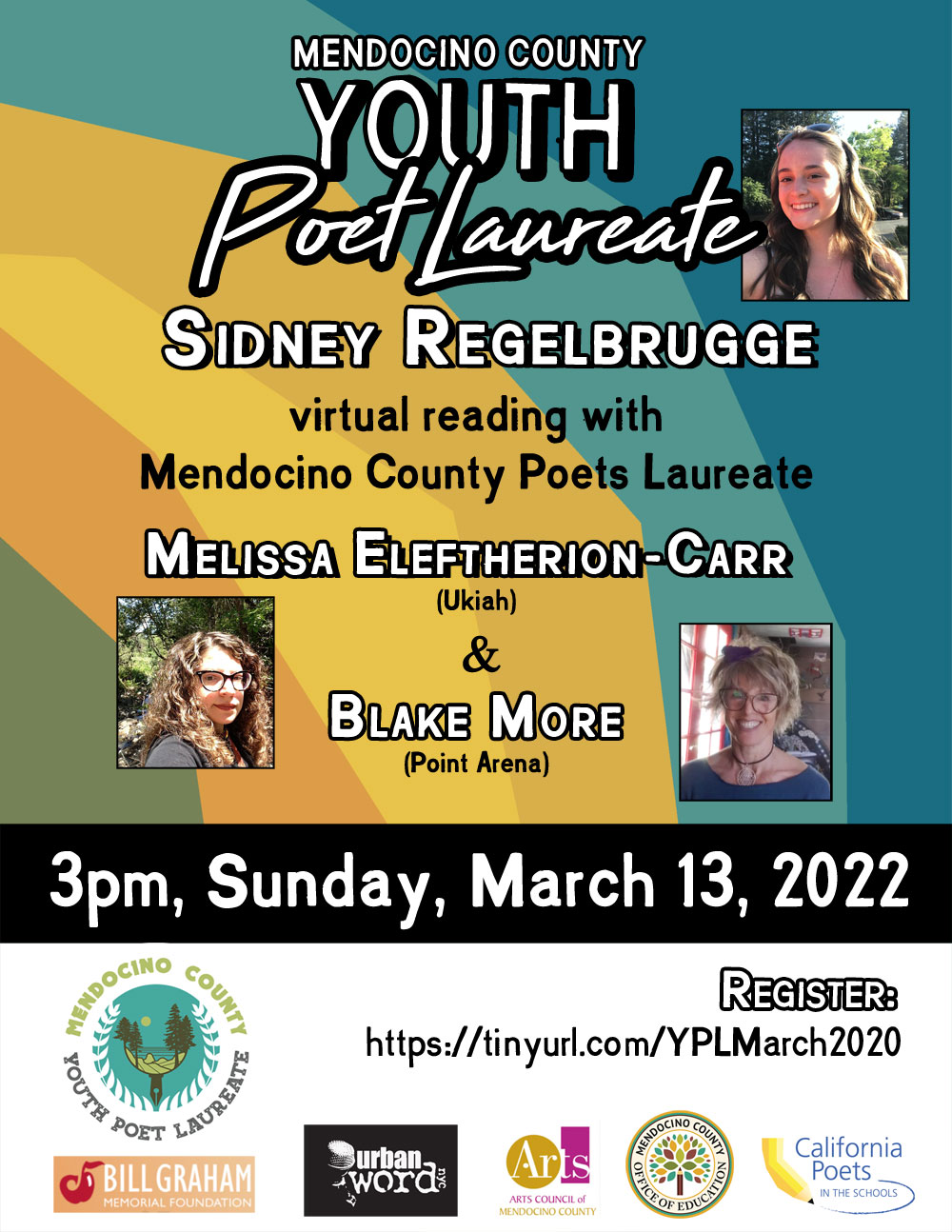 Youth Poet Laureate Inaugural Reading Poster