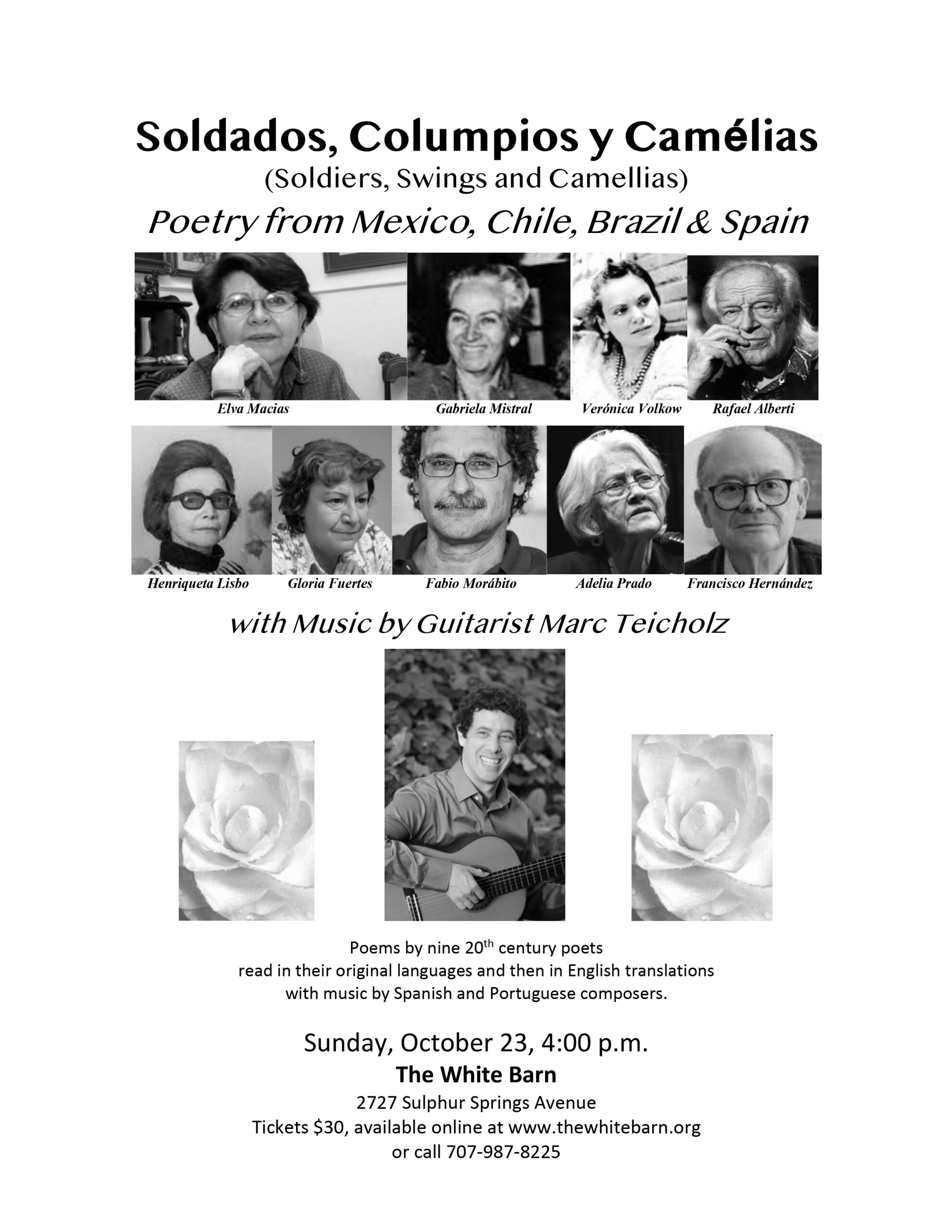 Flyer for Soldados, Columpios y Camelias