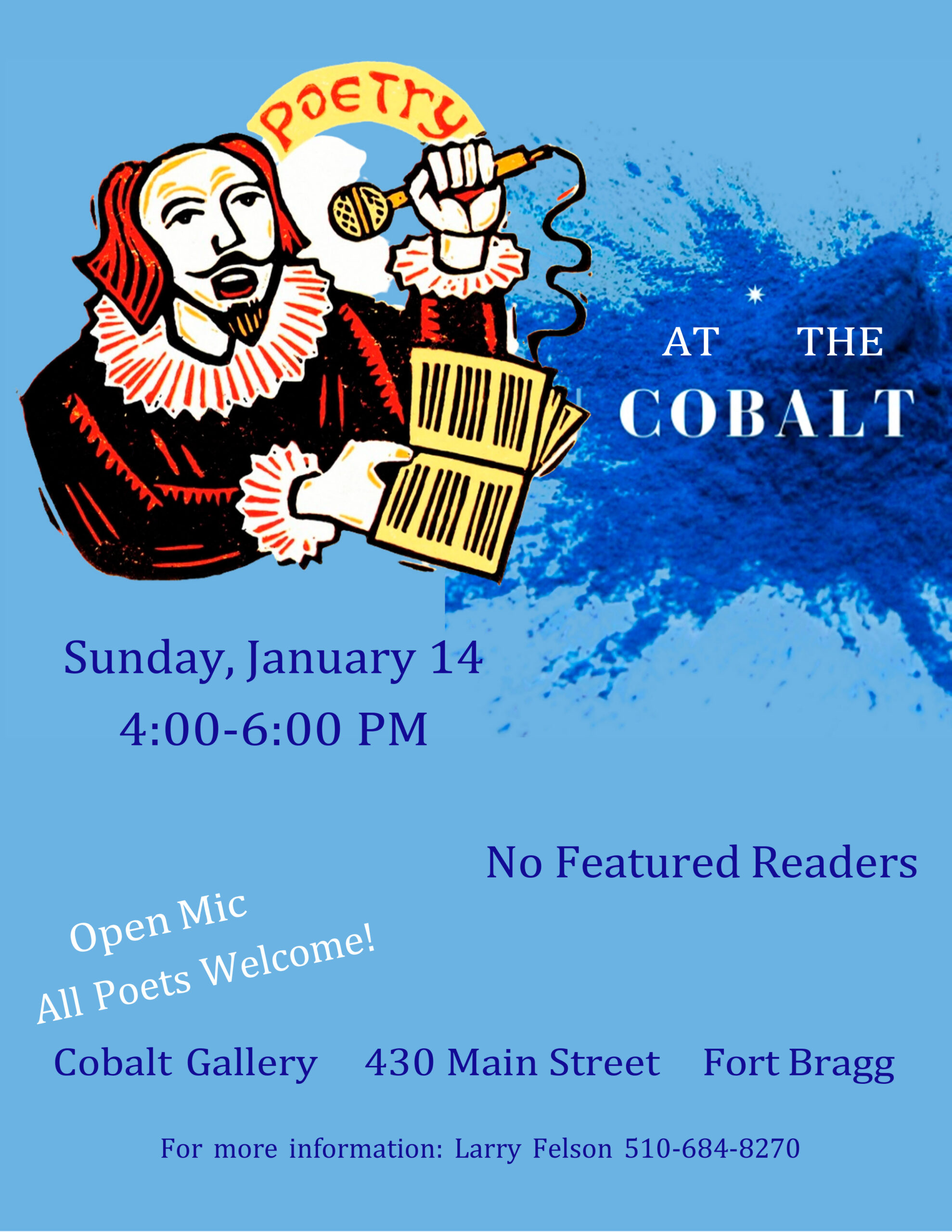 Poetry At The Cobalt January 14, 2024