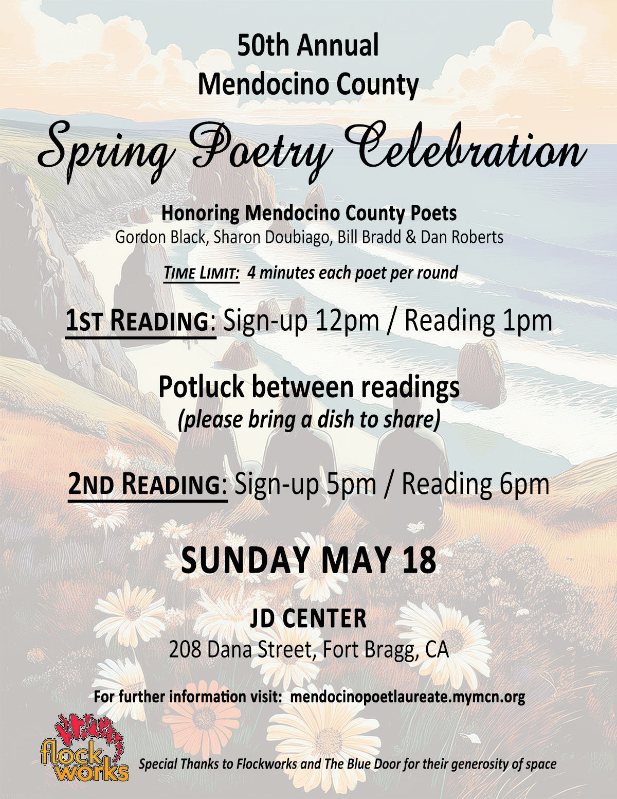 Spring Poetry Celebration reading, May 2025