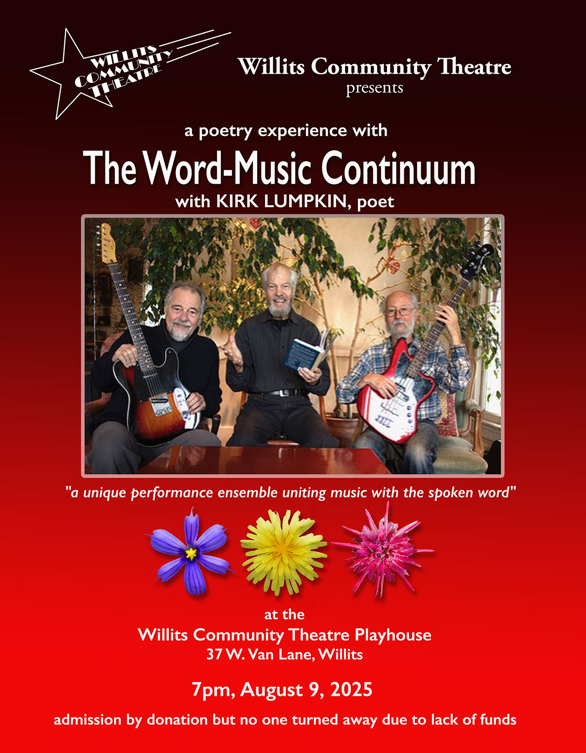 The Word-Music Continuum at the Willits Community Theatre