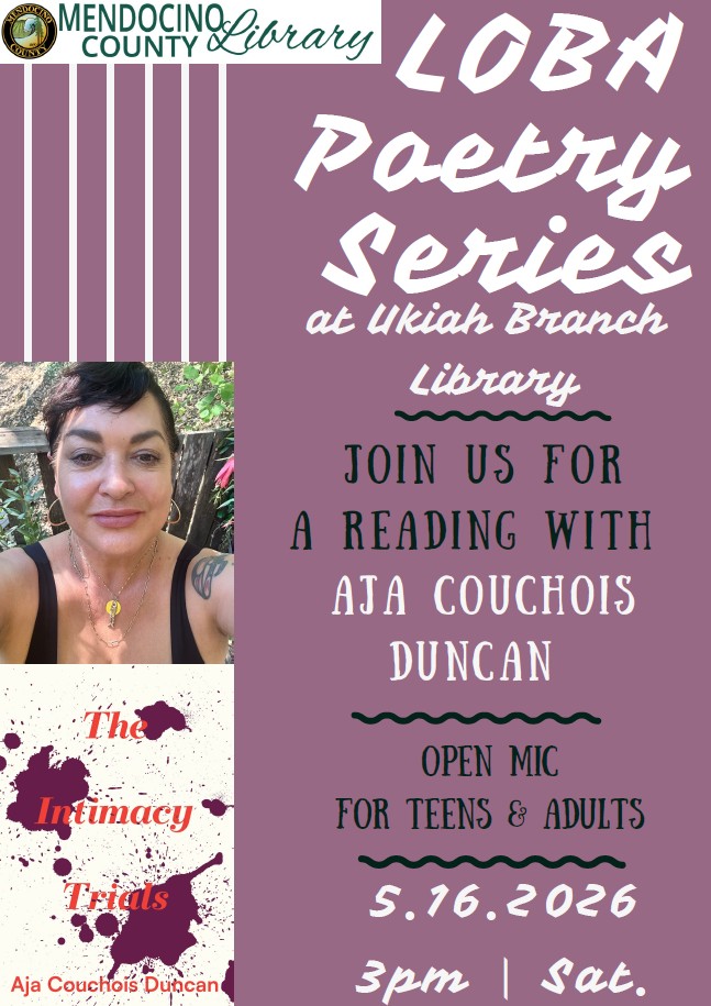 Aja Couchois Duncan, LOBA Poetry Series, May 2026